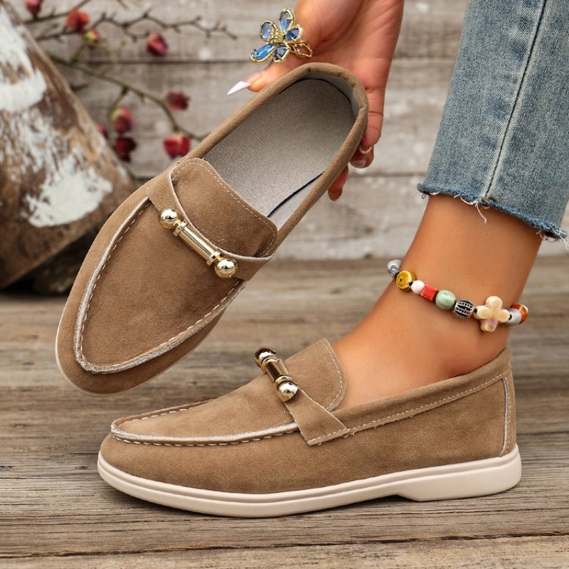 Vintage Fashion Style - Dames Vintage Britse Stijl Platte Schoenen