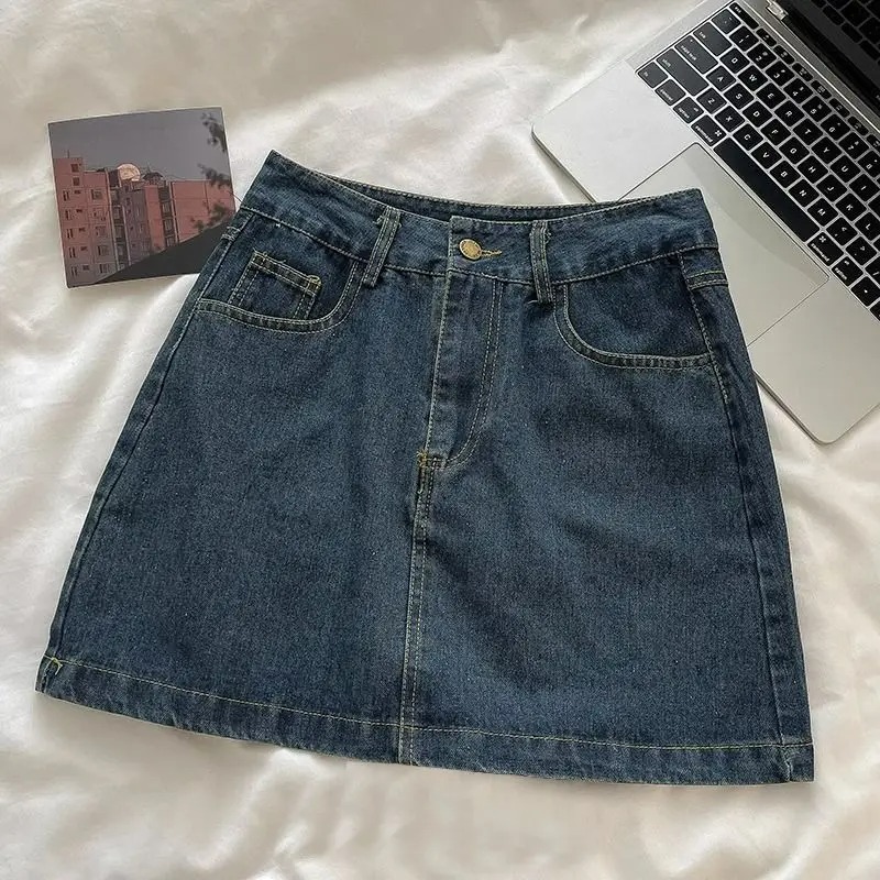 Vintage Fashion Style - Y2K Denim Rok Set: Vintage Japanse