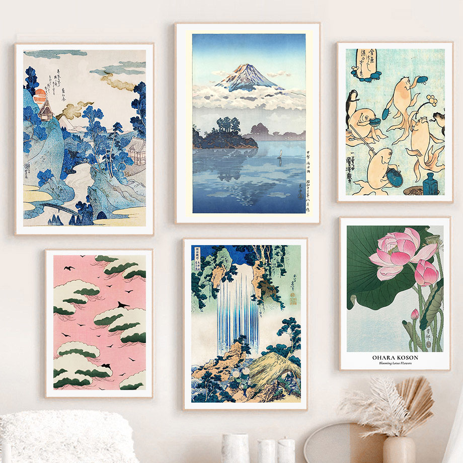 Vintage Fashion Wall Art - Hokusai Ohara Koson Japanse Art Poster