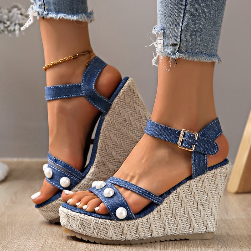 Vintage Fashion Outfit - Dames Fish Mouth Open Toe Vintage