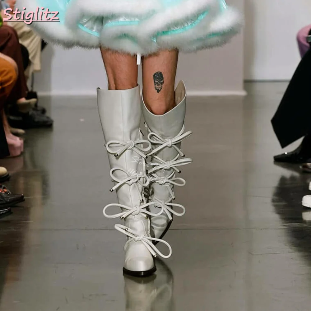 Kniehoge laarzen met veters, s - Vintage Fashion Style recensie en prijs