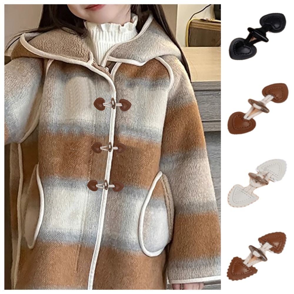 Mode PU lederen hoornknopen vi - Vintage Fashion Style recensie en prijs