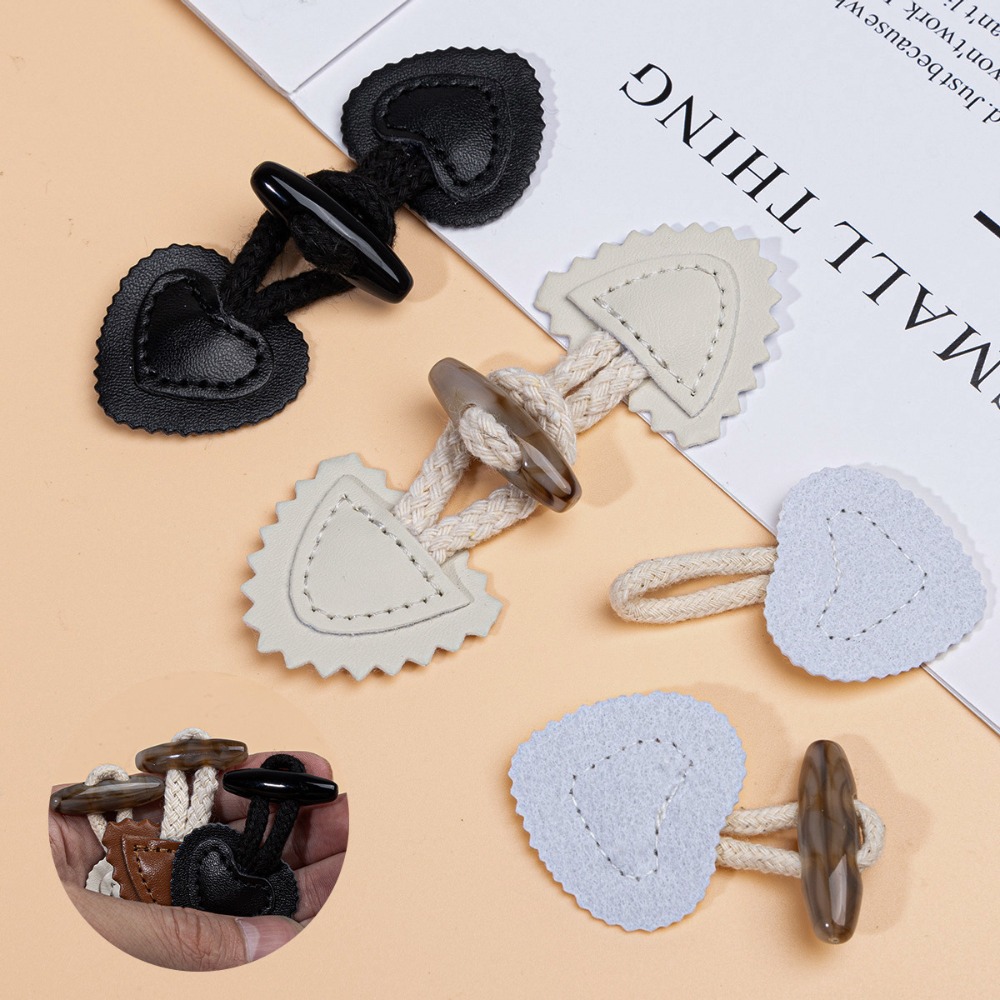 Mode PU lederen hoornknopen vi - Vintage Fashion Style recensie en prijs