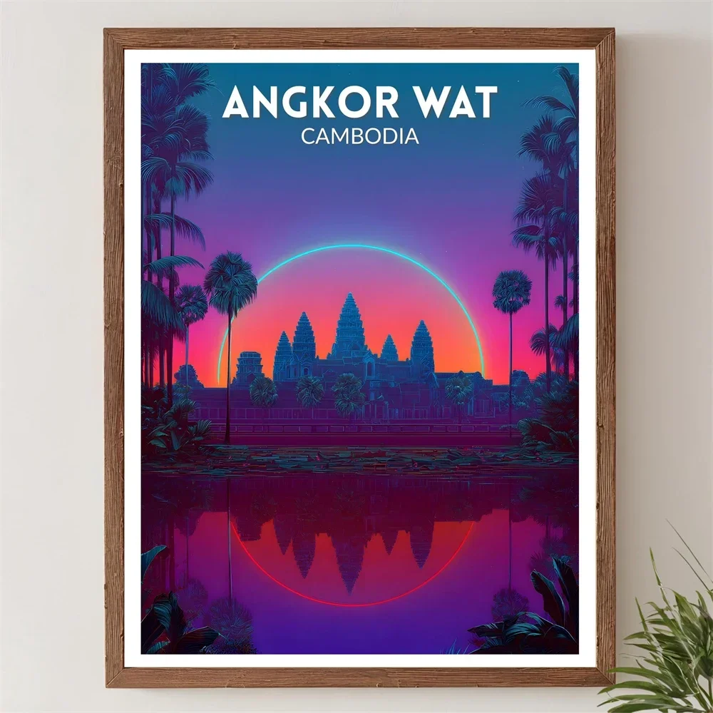 Angkor Wat Cambodja Jungle Tem - Vintage Fashion Wall Art recensie en prijs