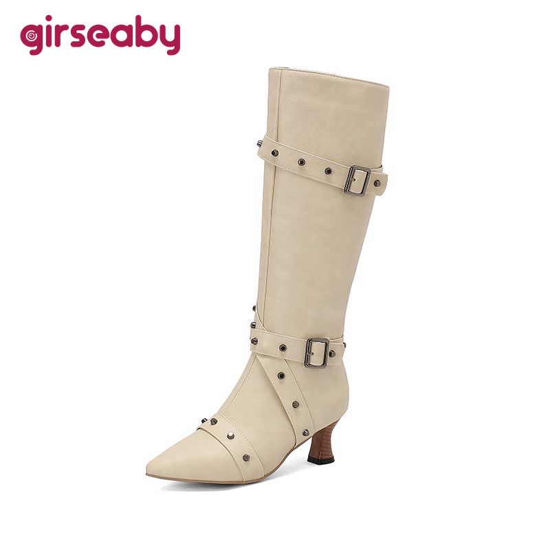 Girseaby dames knielange laars - Vintage Fashion Style recensie en prijs