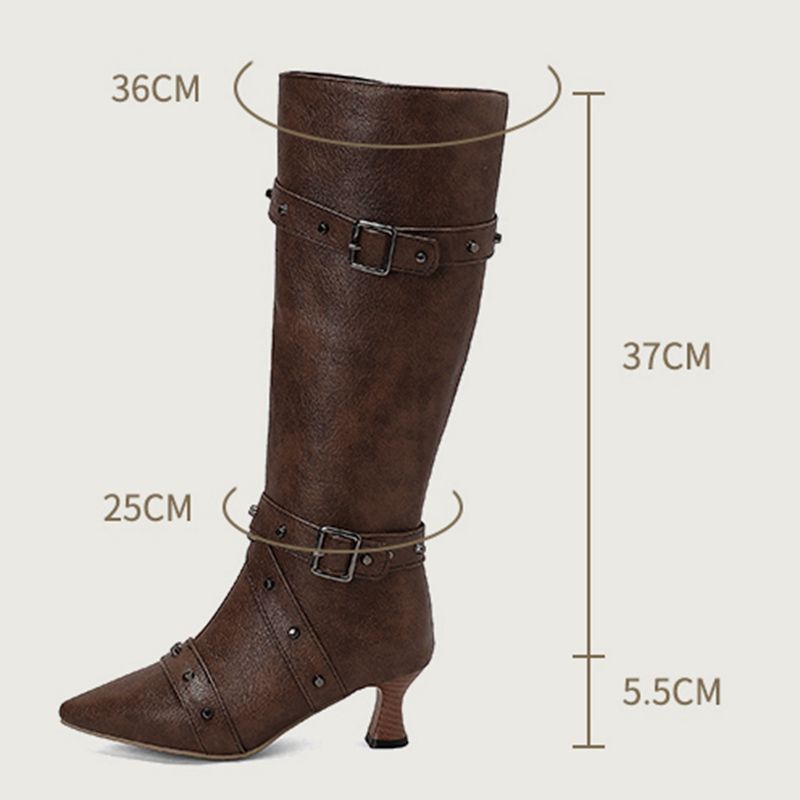 Girseaby dames knielange laars - Vintage Fashion Style recensie en prijs