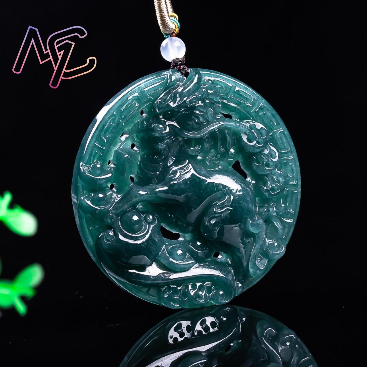 Myanmar Jadeïet Draak Hanger K - Vintage Fashion Jewelry recensie en prijs