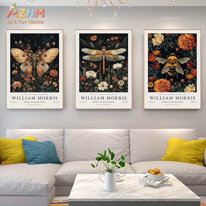 3PCS William Morris Vintage Bo - Vintage Fashion Wall Art recensie en prijs