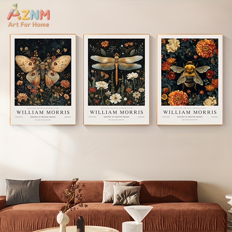 3PCS William Morris Vintage Bo - Vintage Fashion Wall Art recensie en prijs