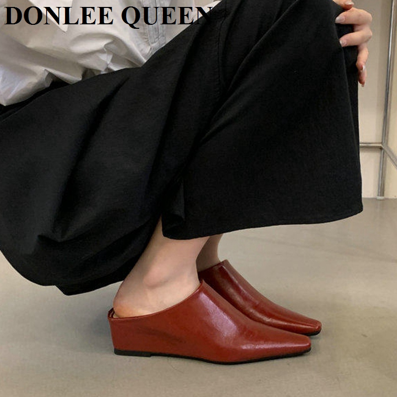 Damesmode Mule Slippers met ge - Vintage Fashion Style recensie en prijs