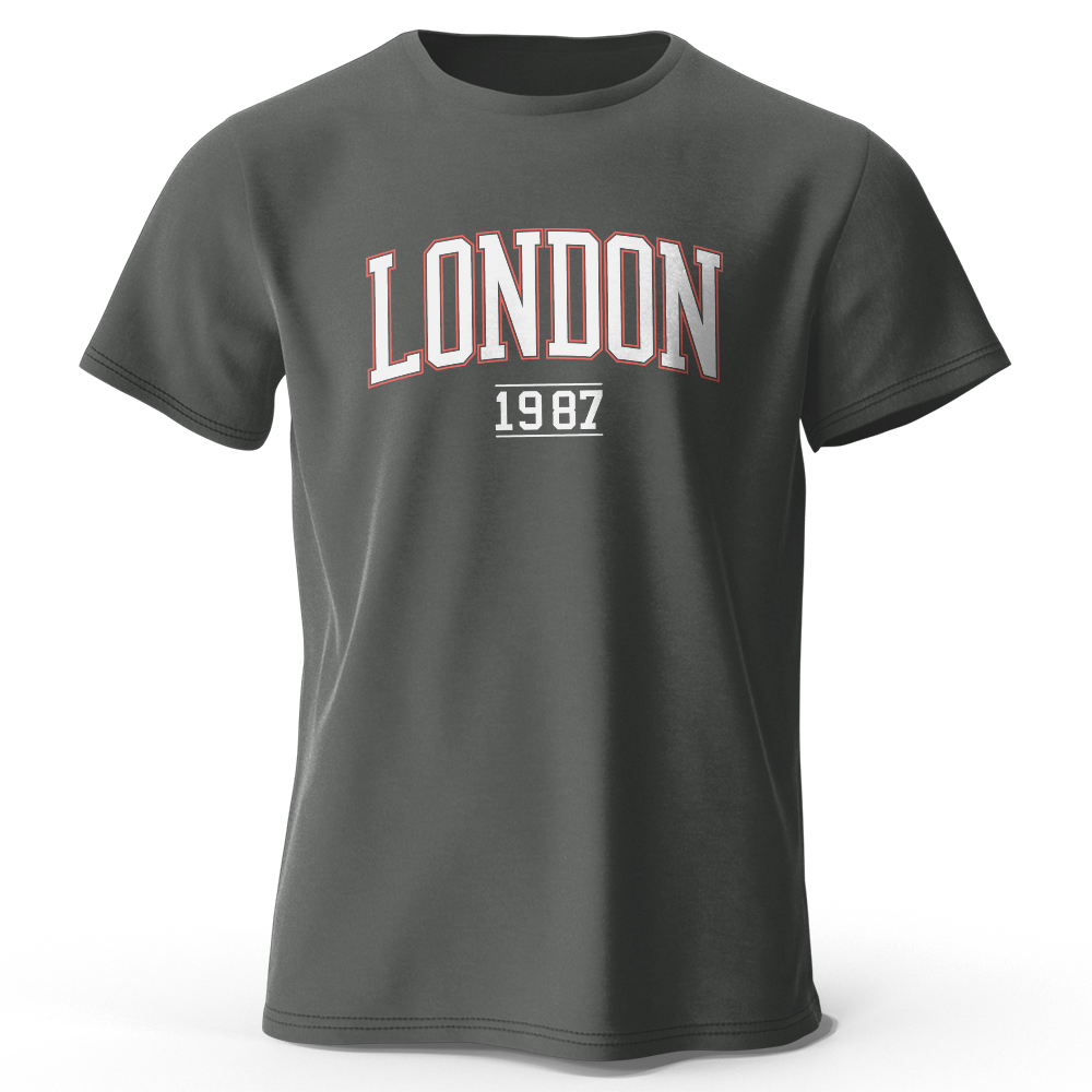Heren Londen 1987 Vintage T-sh - Vintage Fashion London recensie en prijs