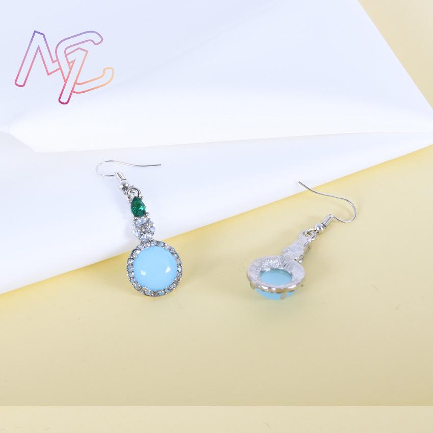 Blauwe natuurlijke jade oorbel - Vintage Fashion Jewelry recensie en prijs
