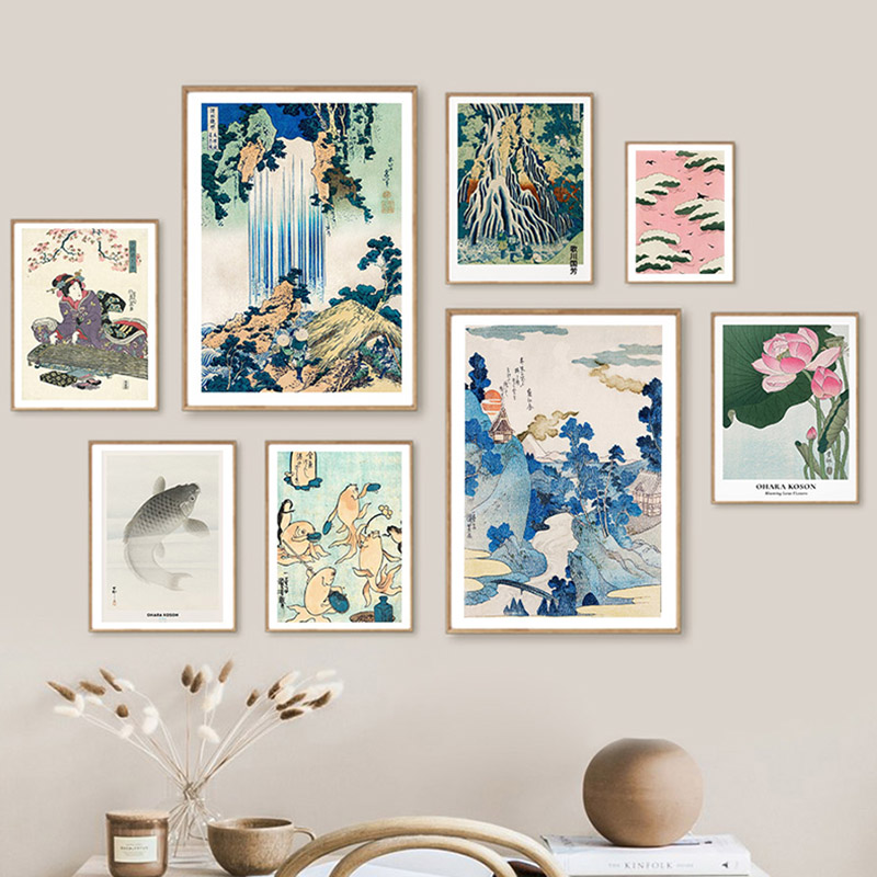 Hokusai Ohara Koson Japanse Ar - Vintage Fashion Wall Art recensie en prijs