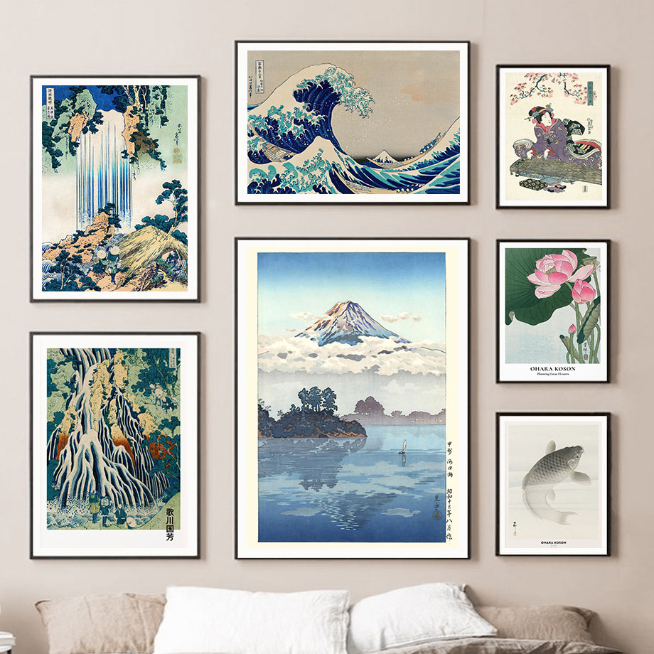 Hokusai Ohara Koson Japanse Ar - Vintage Fashion Wall Art recensie en prijs